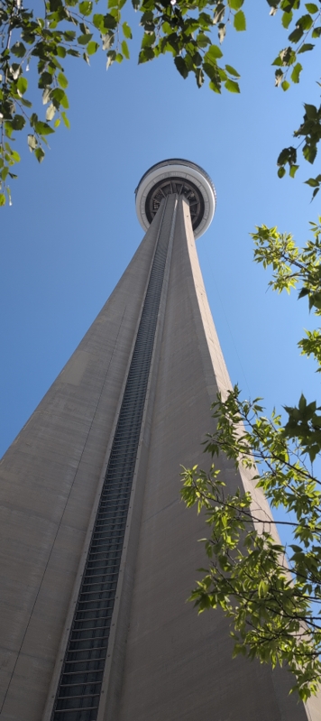 CN Tower viewed from below.